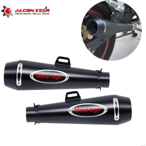 Alconstar-51mm M4 Motorcycle Exhaust Escape GP Muffler Pipe Slip On Exhaust NINJA ER6N NMAX NC700X Motocross Dirt Bike Cross ATV