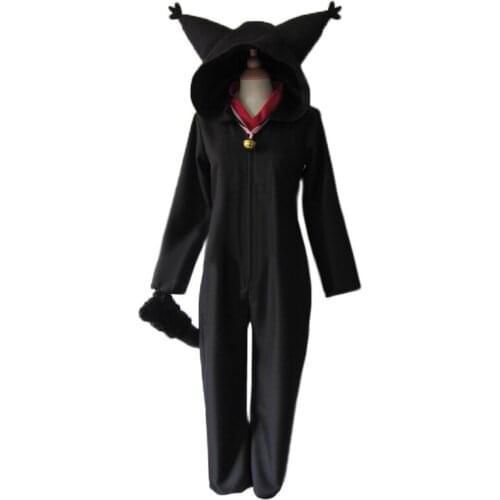 Anime PLACE TO PLACE Acchi Kocchi Black Cat Jumpsuits Miniwa Tsumiki Cosplay Costume Any Size