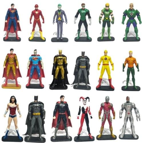 Avenger Superheroes Batmans Flash Wonders Woman Aquamans Action Figure Captain Figure Gifts