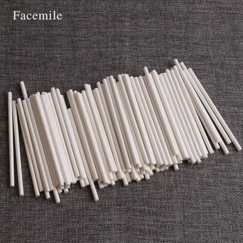 Facemile 100pcs about 10cm Pop Sucker Sticks Cake Plastic Lolly Lollipop Candy Chocolate DIY Modelling Mould Mold 53009