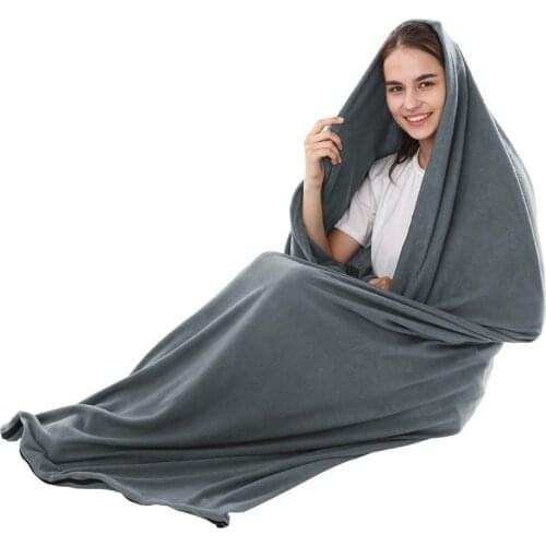 Single person Fleece Sleeping Bag 180*82cm Spring and Summer Sleeping Bag Envelope Adult Sleeping Bag about 500g