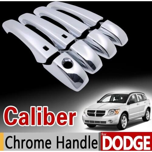 For Dodge Caliber 2007-2012 Chrome Handle Cover Trim Set 2008 2009 2010 2011 Never Rust Car Accessories Stickers Car Styling
