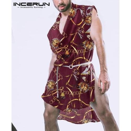 INCERUN Men's T-shirts With Print
