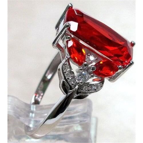 Turkey Jewelry Men Ring with Red Natural Agate Stone Vintage King Crown CZ Enamel Rings for Women Male Gift