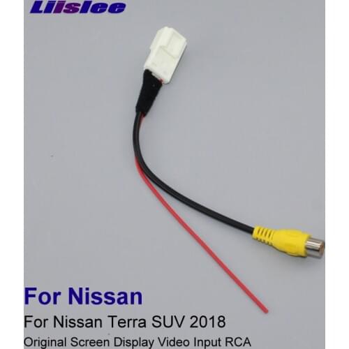 Liislee 6 Pins Wire For Nissan Terra SUV 2018 Car Original Screen Connector / Reverse Parking Camera RCA Input Adapter Cable