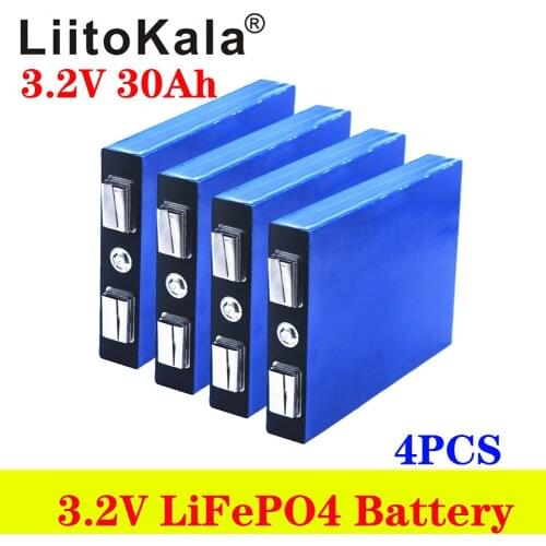 LiitoKala LiFePo4 3.2V 30AH 5C 3.2V battery for diy 12V 24V 36V 48V lifepo4 e-bike e scooter wheel chair AGV car Golf carts