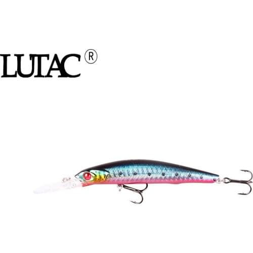 LUTAC fishing lure minnow95mm 11.4G wobbler Artificial Plastic Hard bait fishing tackle