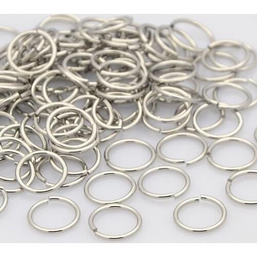 200pcs 5/6/8/10mm 304 Stainless Steel Metal Jump Rings Closed but Unsoldered for Jewelry Findings Accessories DIY Making
