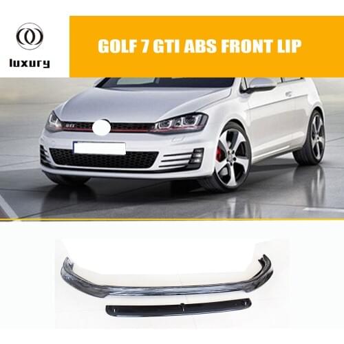 MK7 ABS Black Front Bumper Lip Chin Spoiler for Volkswagon Golf 7 GT-I 2014 - 2017 ( Not fit MK 7.5, R RLIN, STANDARD )
