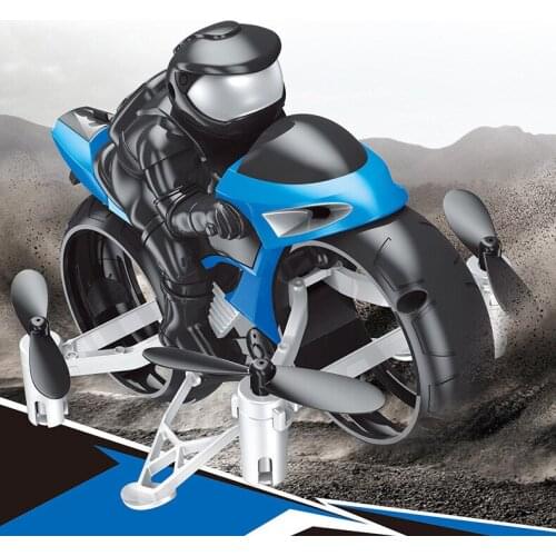 Newly 2 in 1 Motorcycle Remote Control Ground and Air Cross Country Stunt Motorcycle For Kids Adults