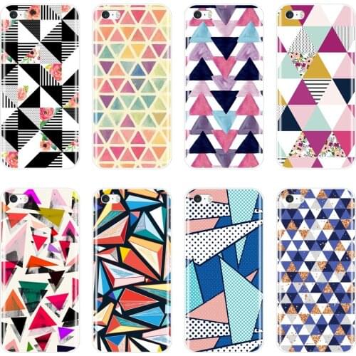 TPU Soft Silicone Phone Case For iPhone 4 4S 5 5C 5S SE Geometric Flower Aesthetic Cool Fashion Back Cover For iPhone 4 5 S Case