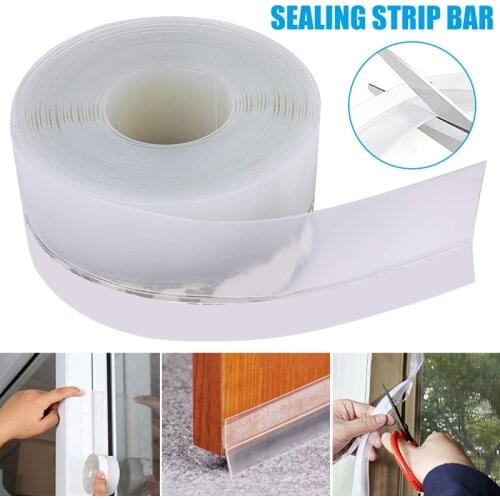 Newly Transparent Windproof Silicone Sealing Strip Bar Door Sealing Strip Durable Multifunctional