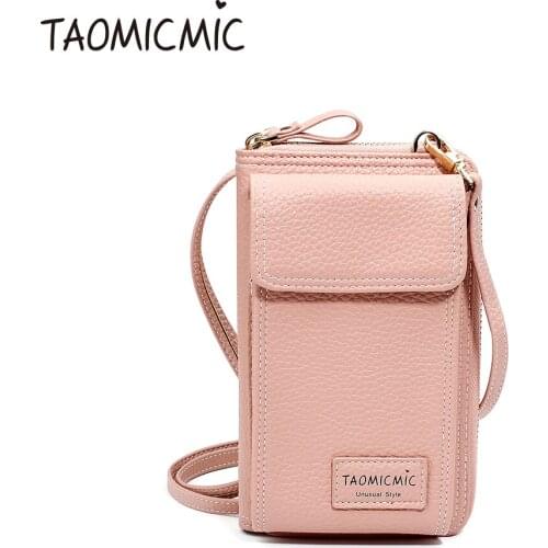 2019 New Fashion Mini Women Shoulder Bags Pu Leather Phone Crossbody Bag Brand Designer Women Wallet Clutch Female Messenger Bag