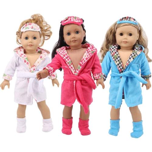 2020 New Pajamas Suit Fit For 45cm American Girl Doll 18inch Girl Doll Accessories