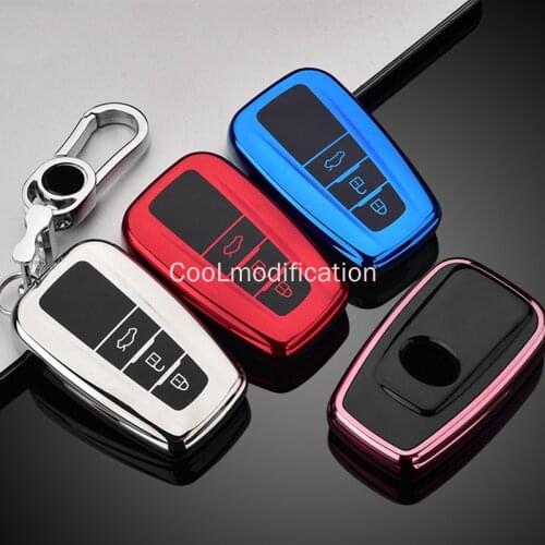 New Car TPU Remote Key Cover Case Holder For Toyota CHR Prado 2017 2018 Prius Camry Corolla RAV4 2017 2018 2019 2020 Accessories