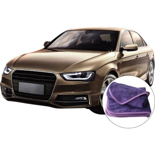 40x40cm Car Super Thick Plush Microfiber Car Cleaning Cloth Microfibre Wax Polishing Towel Practical Car Washing Tools