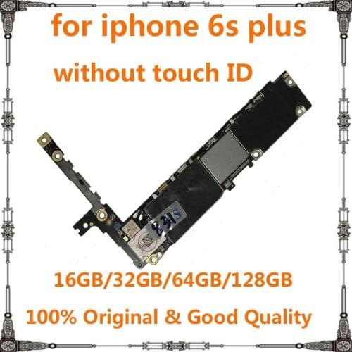 Full chips unlocked 16GB 32GB 64GB 128GB for iphone 6s plus 6sp mainboard without fingerprint for iphone 6s plus Motherboard