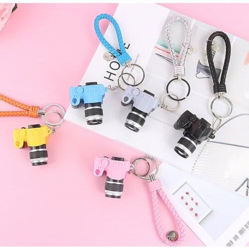 Led Camera Flashing Keyring for Kids Digital Camera Keychain Luminous Sound Flash Light Pendant Bag Car Key Chains Child Toys