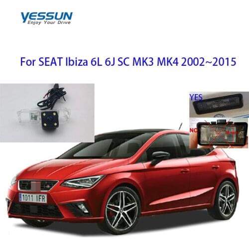 Yessun CCD Rear View Camera For SEAT Ibiza 6L 6J SC MK3 MK4 2002~2015 Parking Reverse Backup CAMERA /license plate led camera