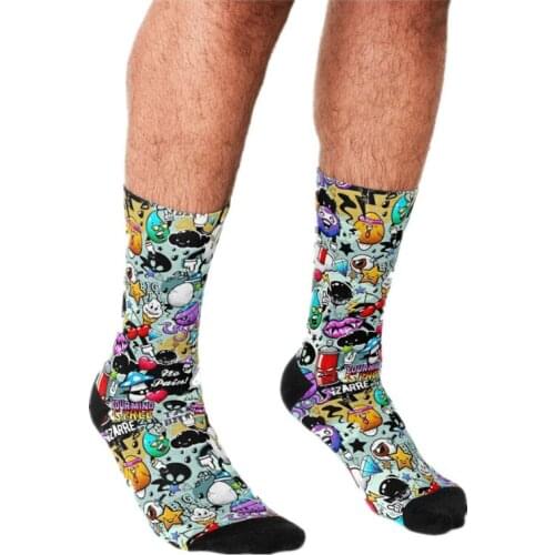 2021Funny Men Socks graffiti fun Socks Print Happy hip hop Unisex Man Socks art Novelty Winter Casual Animal Socks