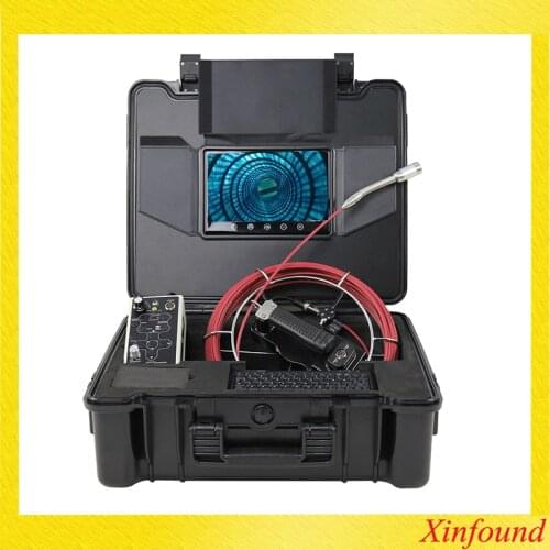 10/20/30Meter 7mm Soft Cable DVR Meter Counter 23mm Sonde Pipe Sewer Drain Inspection Camera Endoscope Borescope 9'LCD