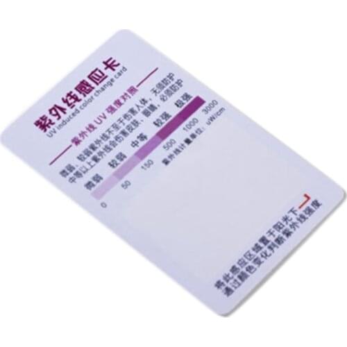 10 Pcs/Set Reptile Terrarium UVB Test Card UV Light Lamp Life Tests Paper GXMA