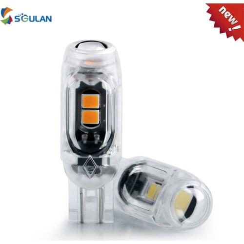 2pcs High Bright T10 W5W Car Led Lamps 194 168 501 For Auto Clearance Bulbs Interior Door Lights White Red Blue Green 12v Diode