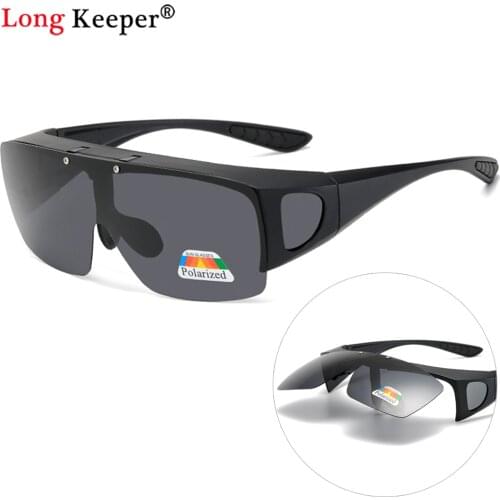 2020 New Men Flip Up Polarized Fishing Sunglasses Vintage Brand Design Chameleon Sun Glasses Male Driving Sports Eyewear Goggles