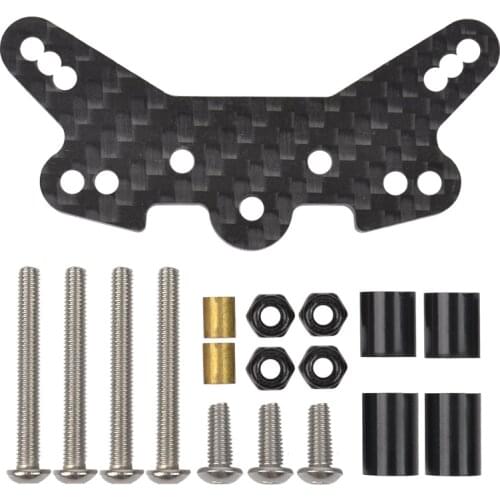 54556 TT-02B Carbon Fiber Front Damper Stay Set for Tamiya TT02B 1/10 RC Off Road Buggy Car Parts