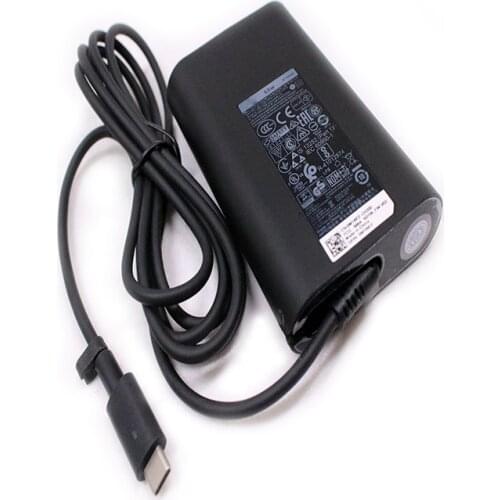 65W USB-C Type-C 20V 3.25A AC Adapter For DELL HA65NM170 LA65NM170 Charger XPS 12 (9250) Venue 10 Pro (5056) 9365