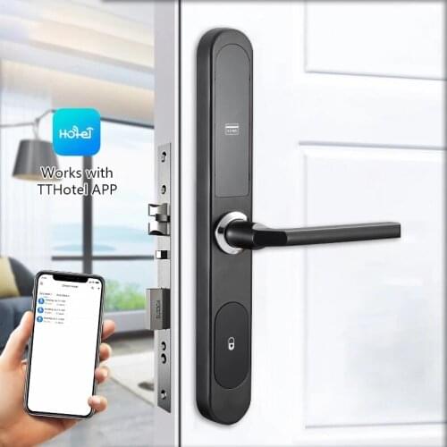 Aluminum Door Electronic Keyless Entry Swipe Card Door Lock System For Hotel/ Apartments Sliding Door XM-C887