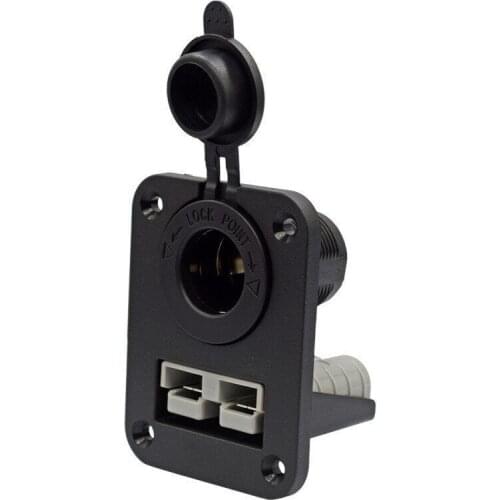 Anderson Plug C-Igarette Lighter Socket Charger Flush Mount Recessed Plate for Caravan Camper Boat Truck