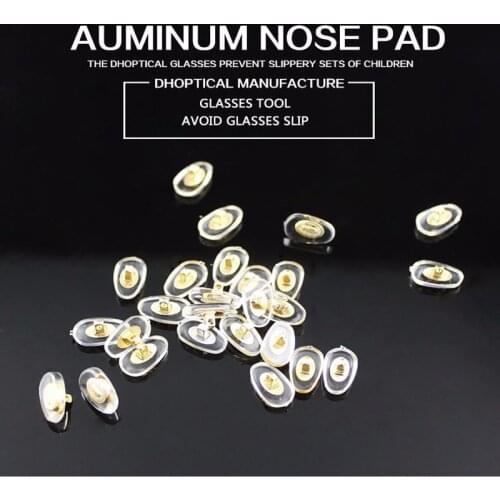 Auminun nose pad, eyeglasses nose pad PVC nose pad eyeglasses parts 2000pcs screw in glasses accessories