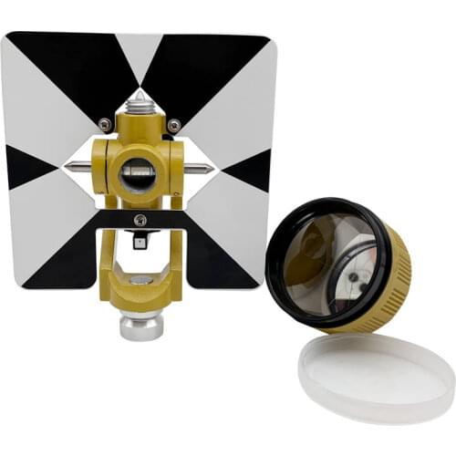 NEW TOPCON ALL METAL SINGLE PRISM FOR TOPCON TOTAL STATIONS SURVEYING constant 0mm 5/8x11 thread Prism Holder Target soft bag