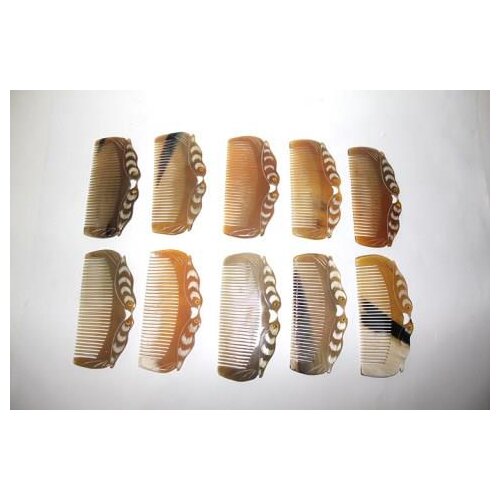 BONE COMB DECORATIVE NATURAL HAIR BRUSH COMB