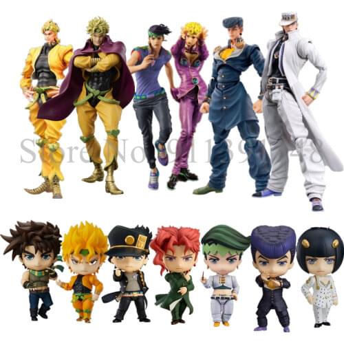 Newest 15cm Anime Jojo figure Bizarre Adventure Diavolo Bruno Bucciarati Giorno Giovanna Leone Abbacchio Kujo Jotaro figures