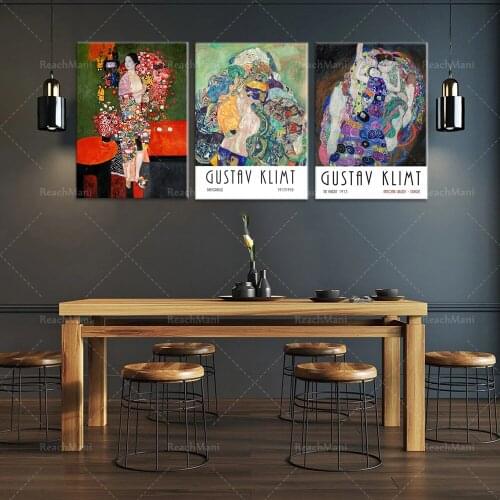 Gustav Klimt girl, Gustav Klimt art, poster printing, modern art, Klimt prints-Art Nouveau-Gift ideas-Wall art prints