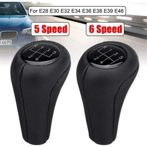 For BMW E28 E30 E32 E34 E38 E39 E36 E46 Leather Gear Stick Shift Head Knob Shift Lever Handball Car Accessories
