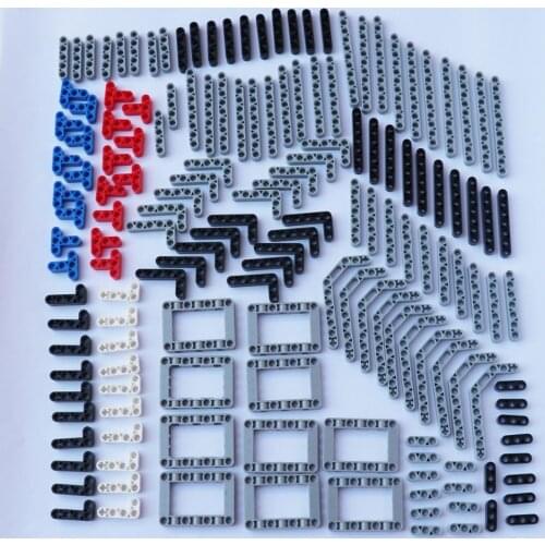 160pcs Building Blocks Bricks Bulk Technical Parts Liftarm Beam Kids Toys MOC Brick Set Children Birthday Toys