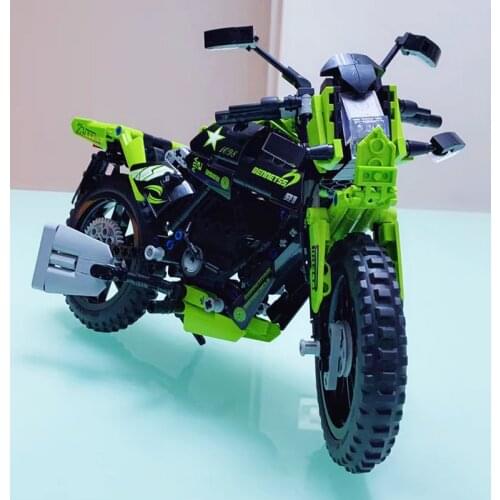 QL0482 ZHEGAO Idea Series Wick Motorcycle Building Block Motorbike Brick Motor Bicycle Assemle Toys For Kids Christmas Gifts
