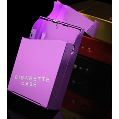 Fashion Pipes Creative Cigaret Smoking Metal Cigarette Case Men Standard Cigarette Box Aluminum Gift Box Smoke 94*60*28mm