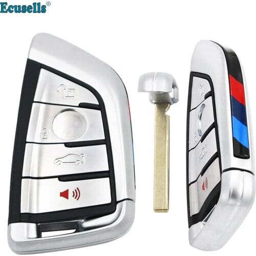 NEW Replacement Smart Remote Key FOB CASE Shell 3+1 Button for BMW F 1 2 3 4 5 6 series X5 X6 WITH UNCUT INSERT KEY