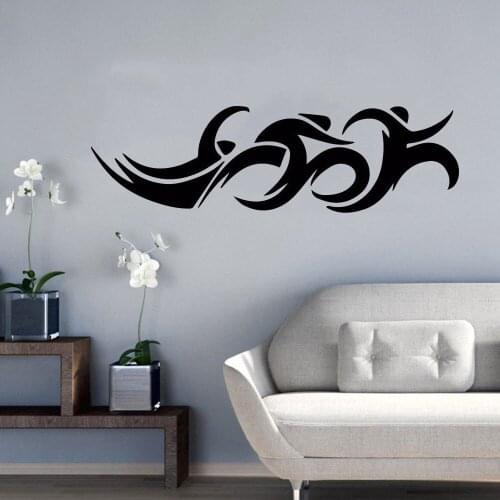 Swimming Posters Triathlon Wall Sticker Decal Wall Decals Decor Mural Triathlon Car Decal Vinyl ov128