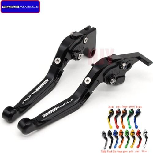 13 Colors New CNC Adjustable Foldable Extendable Motorbike Red Brakes Clutch Levers For Ducati 1299 Panigale/S/R 2015 2016