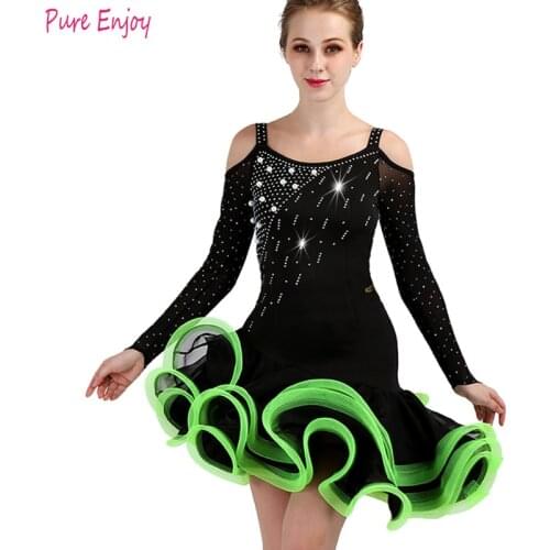 Sexy Stage Women Lady Latin Dance Dresses customized dance Costume Made Performance Party Samba Competition performance clothing