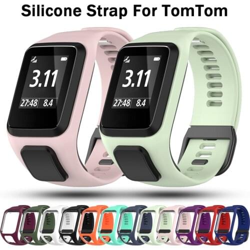 Silicone Replacement Wrist Band Strap For TomTom Runner 2 3 Spark 3 GPS Watch High Quality Watch Tom 2 3 Series Soft Smart Band