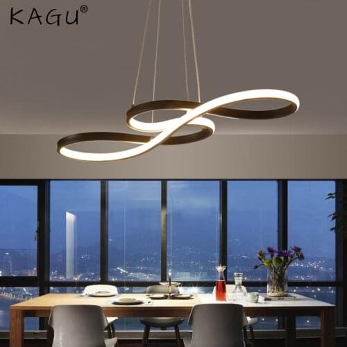 Nordic Modern Minimalist Led Chandelier Creative Aluminum Circle Round Living Room Bedroom Dining Room Ring Chandelier