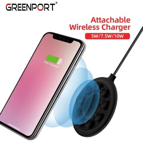 GREENPORT Ultra Thin Mini Wireless Charging For Huawei Mate RS 10W Wireless Charger Mobile Phone Accessories For iPhone X XS Max