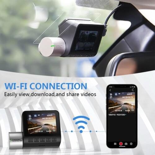Dash Cam with WiFi GPS Full HD Wide Angle Camera Night Vision Loop Recording