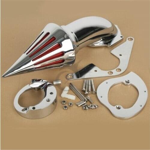 Motorcycle Spike Air Cleaner Intake Filter For Yamaha Road Star 1600 1700 99-Up 2001 chrome/black